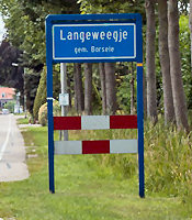 Verkeersomleiding bij Langeweegje