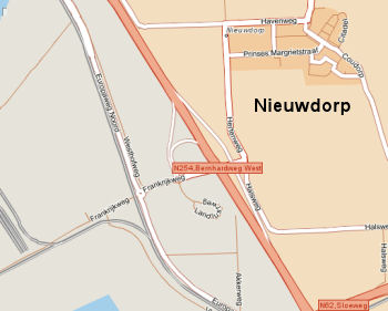 De ontsluitingsituatie bij Nieuwdorp