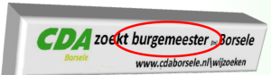 CDA Borsele zoekt bestuurders