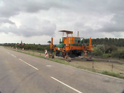 De aanleg van het eerste deel langs de Drieweg in 2003