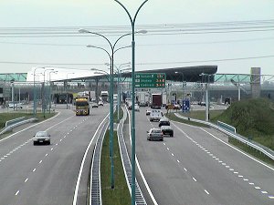 De Noordzijde van het tolplein is al verdubbeld.